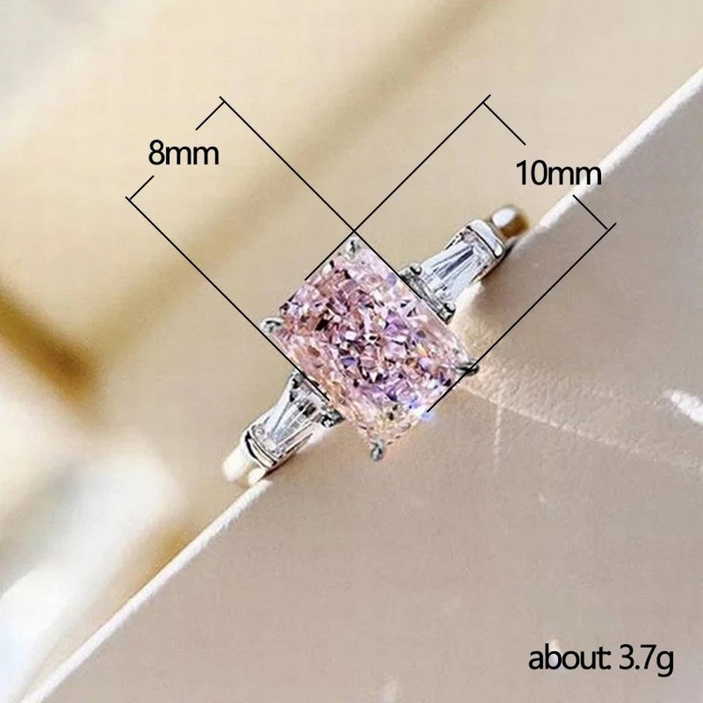 Pink Baguette Ring image 1