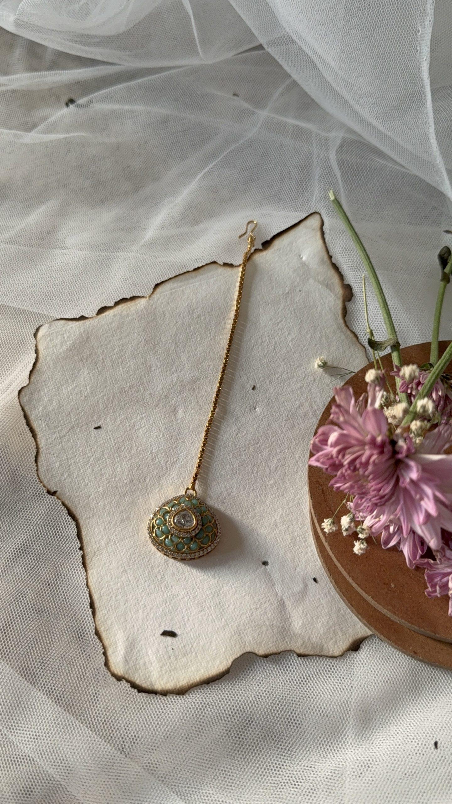 Chand Polki Maang Tikka image 0