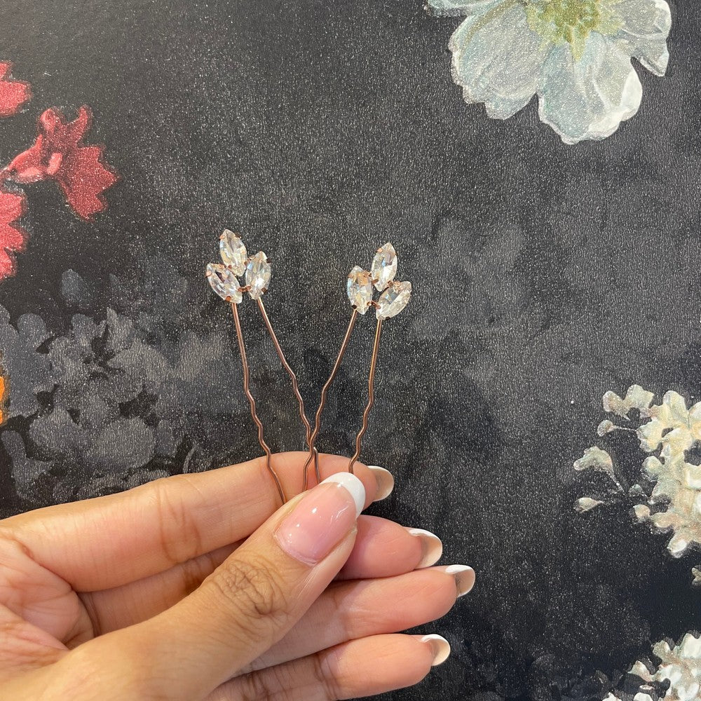 Petite Diff Shaped Jewelled Sticks - Leaf image