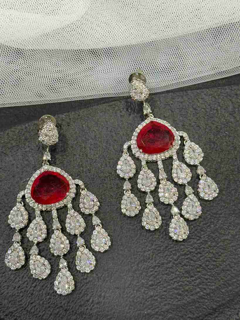 1 ABIGAIL RED EARRING image 0