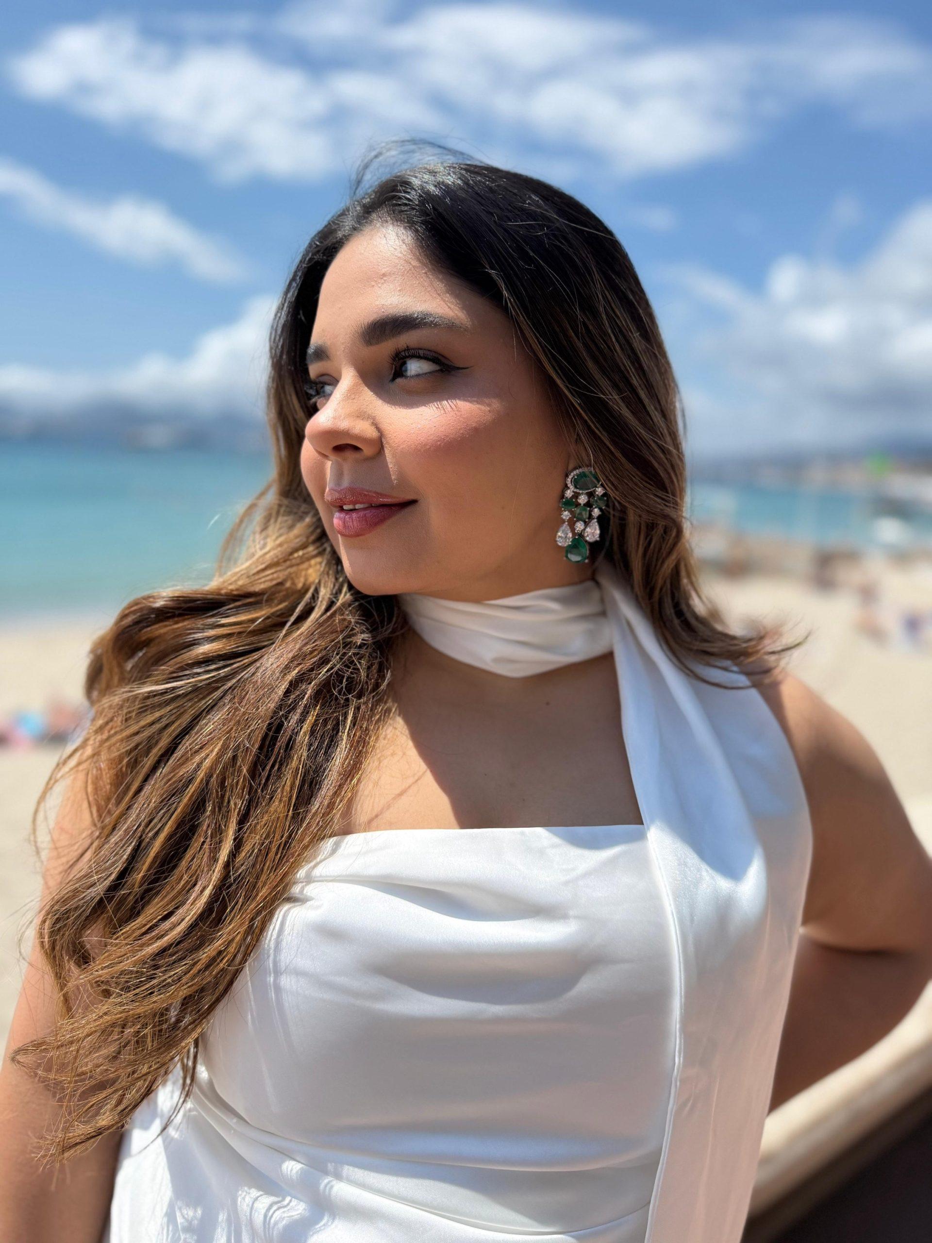 Mayuri Green Emerald Earings image 0