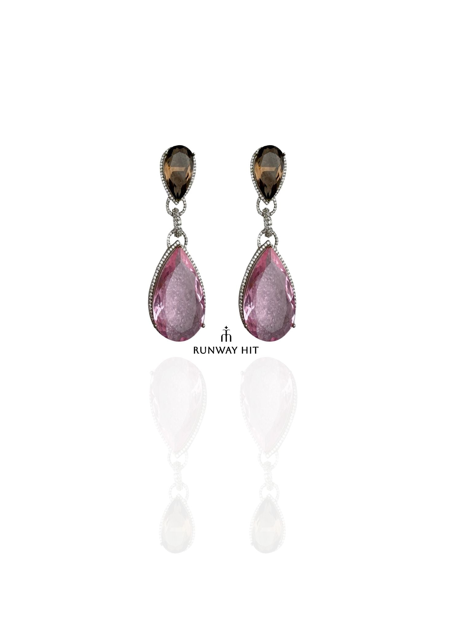 DALLAS PINK LONG EARRING