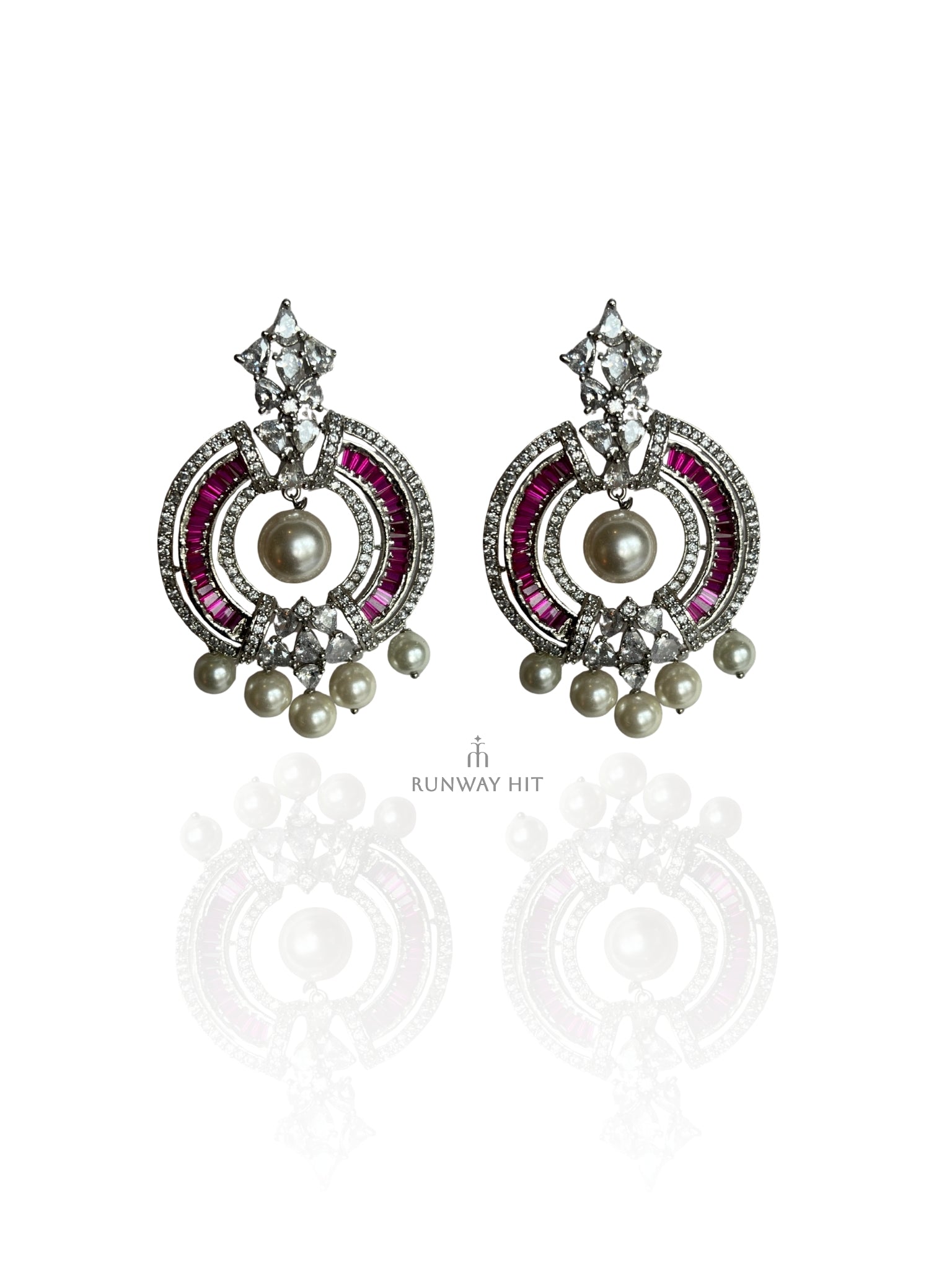 ROUND RUBY DIAMOND CHANDILIER