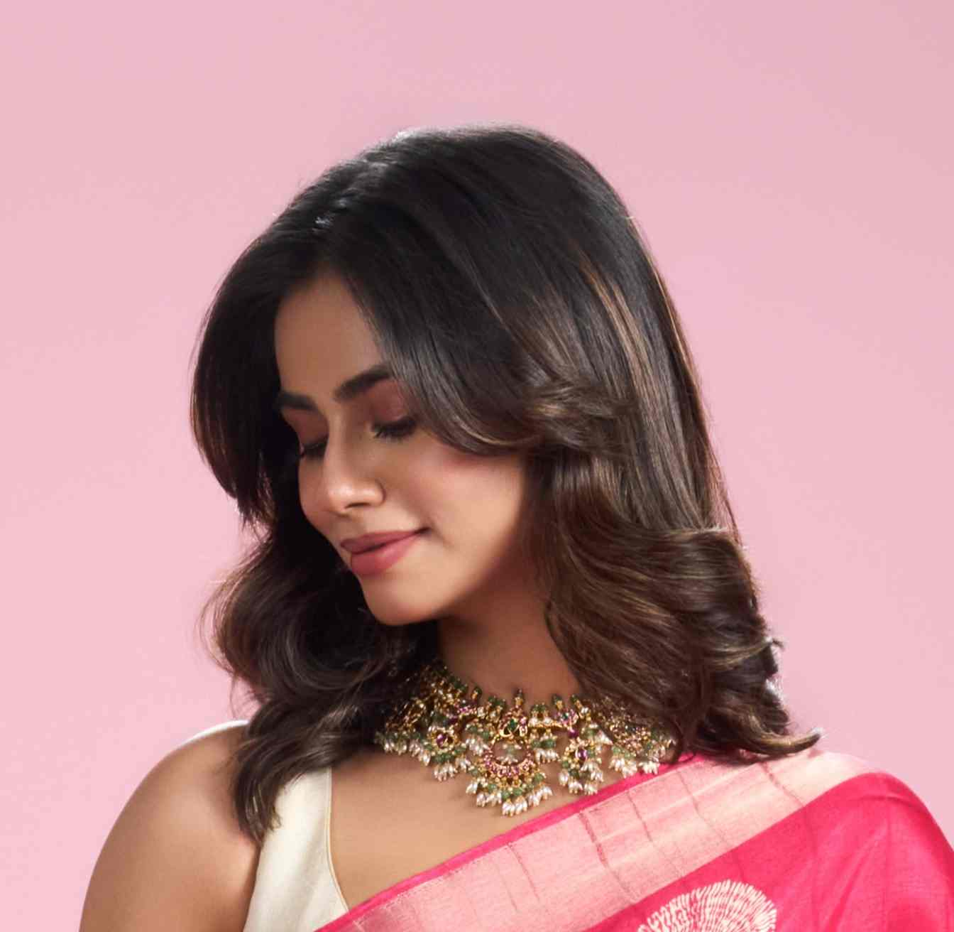 KEMPU TEMPLE NECKLACE