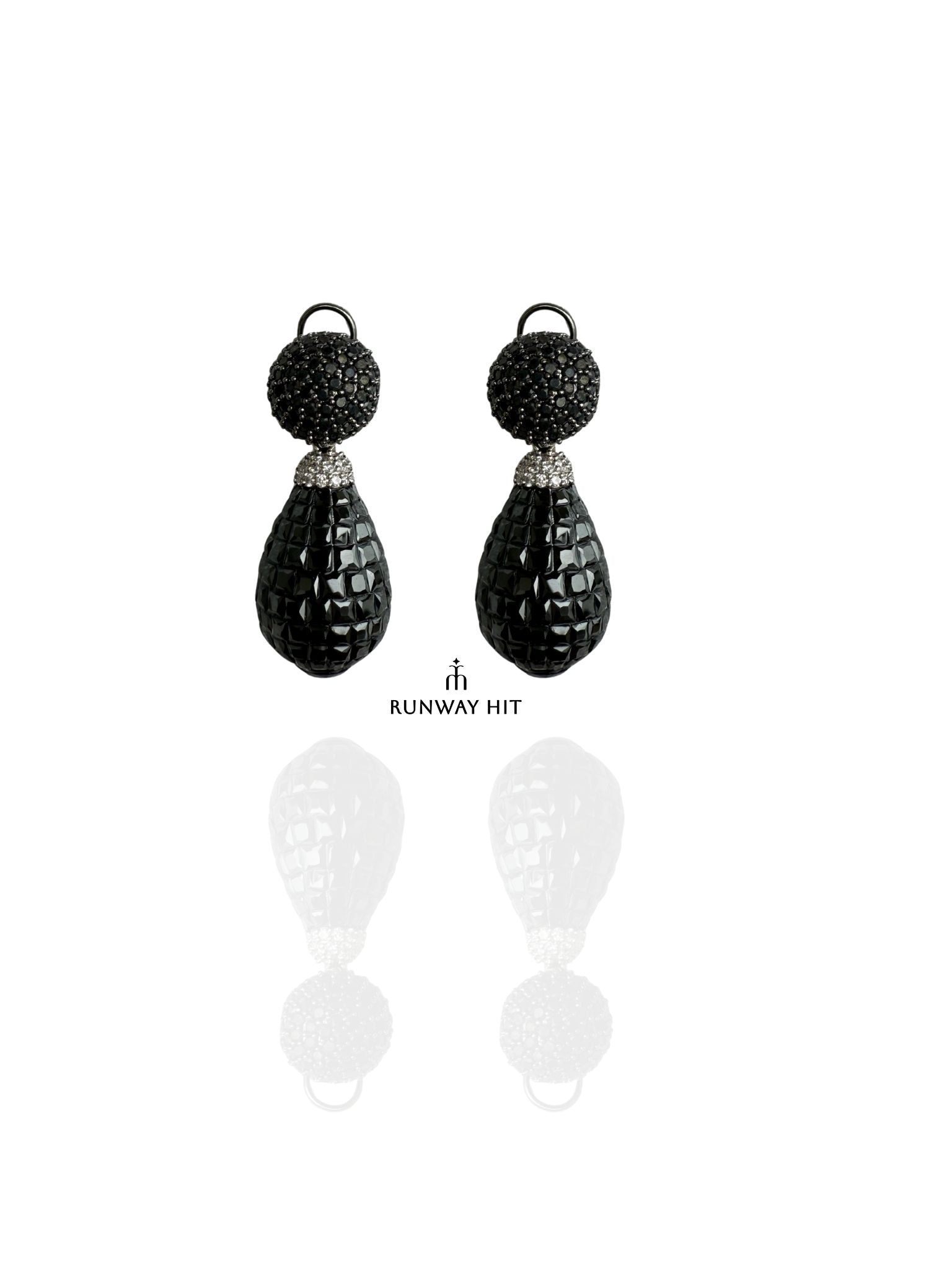 LAINEY BLACK MOSSAIC EARRING
