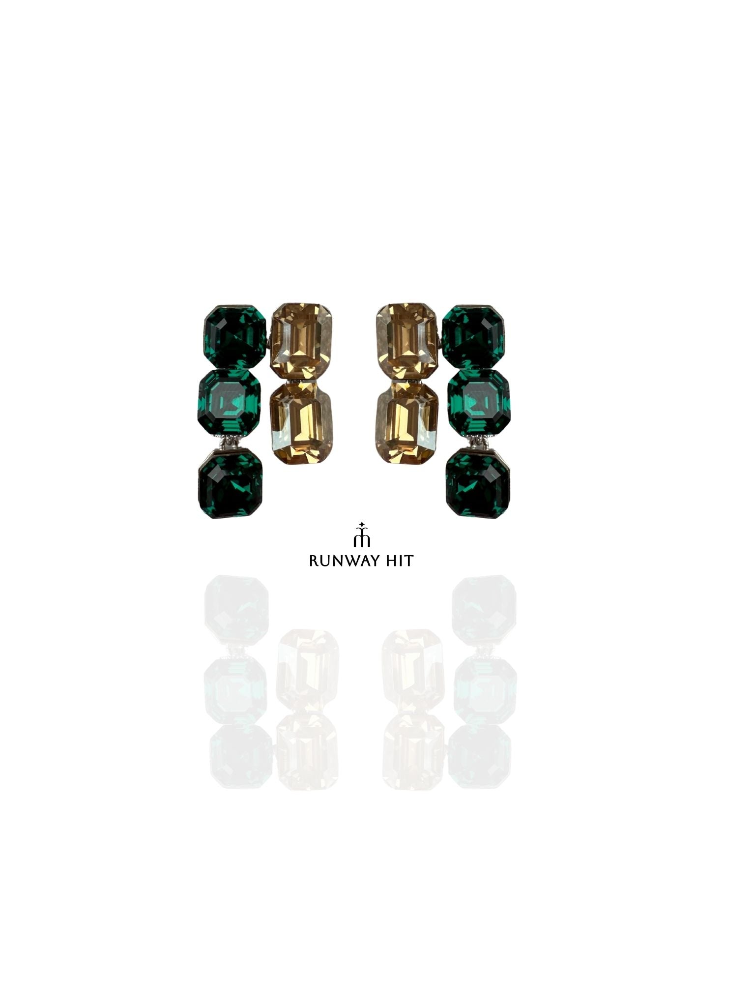 DORAN 92.5 SILVER, SWAROVSKI EARRING