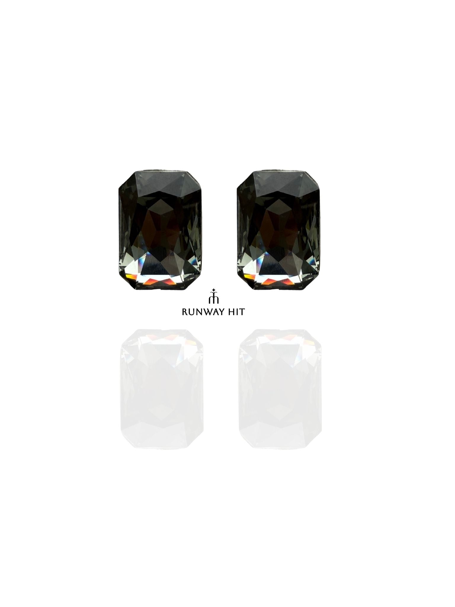 CELESTA BLACK SWAROVSKI STUD