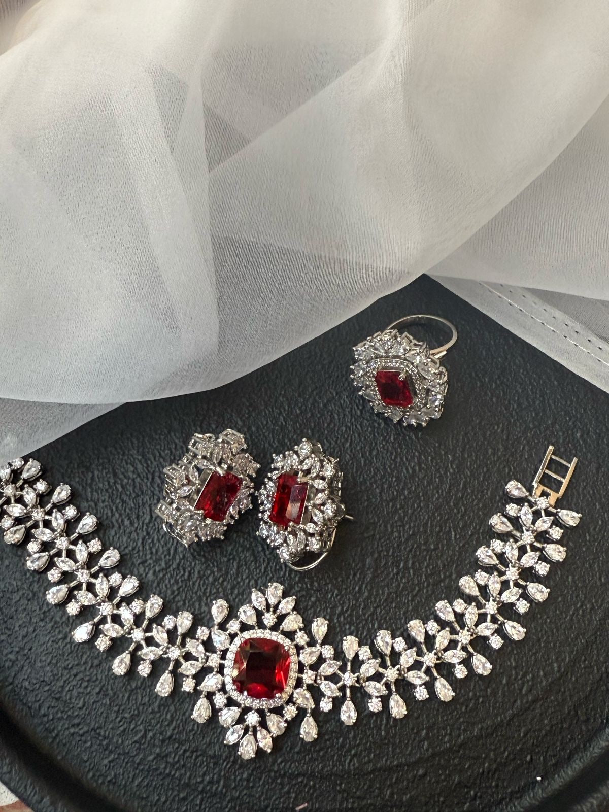 Bracelet &amp; Earrings + Ring image 0