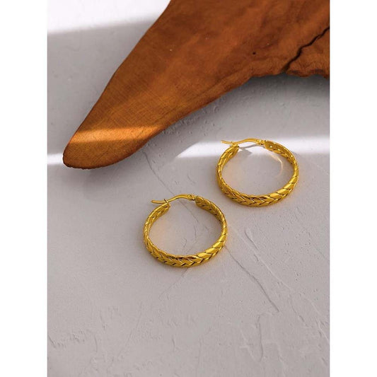 Mulan Braided Hoops image 0