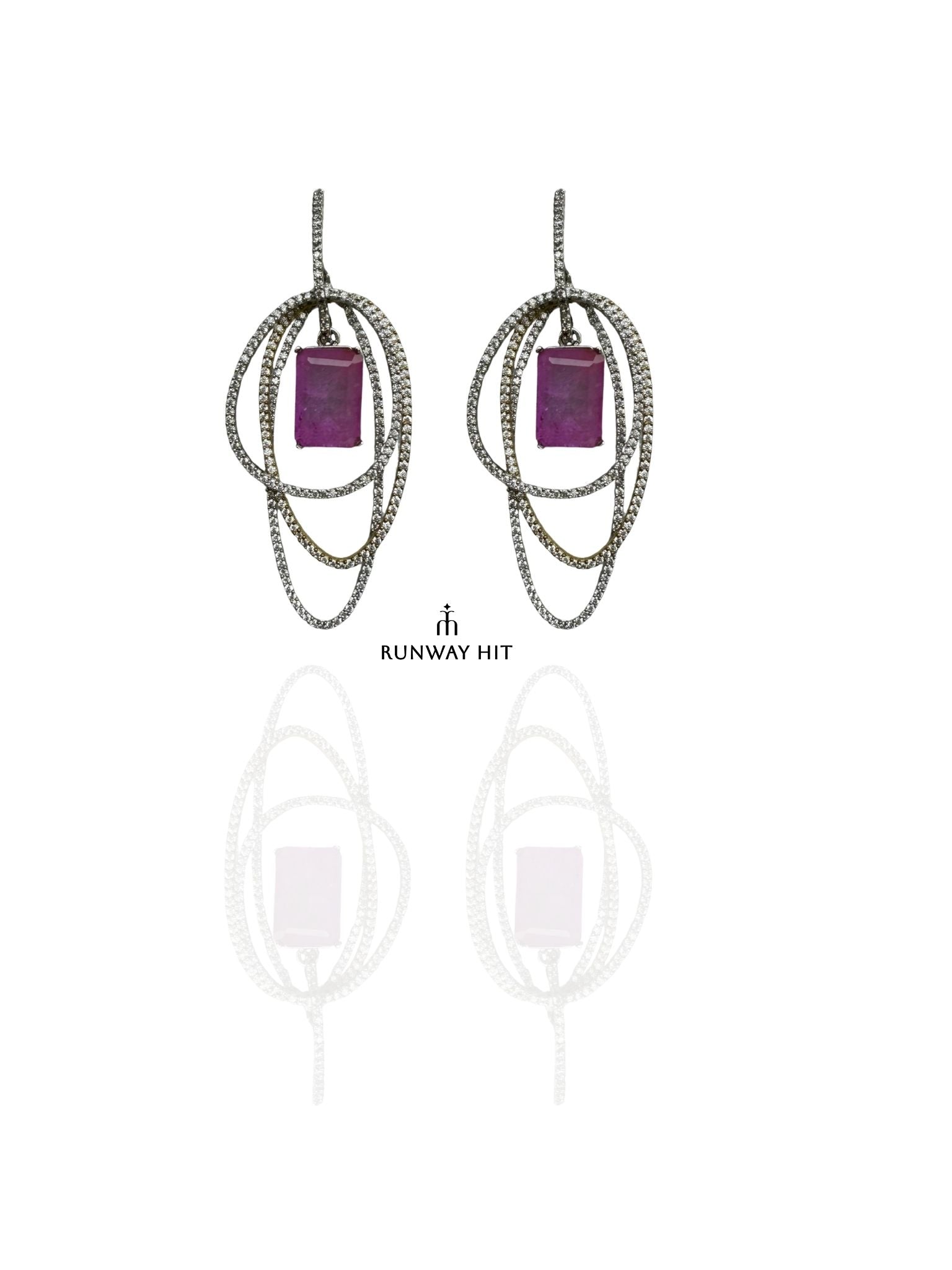Zenil Statement Earring (Lilac)