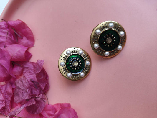 Resin Pearl Stud Earings image 0