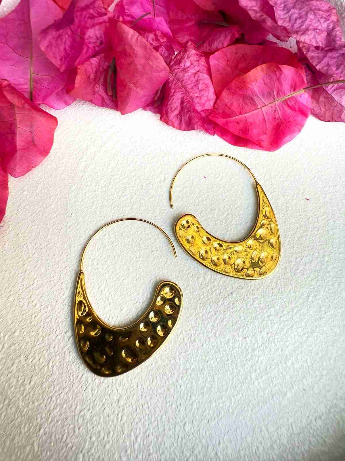 LEAF DOT HOOPS image 0