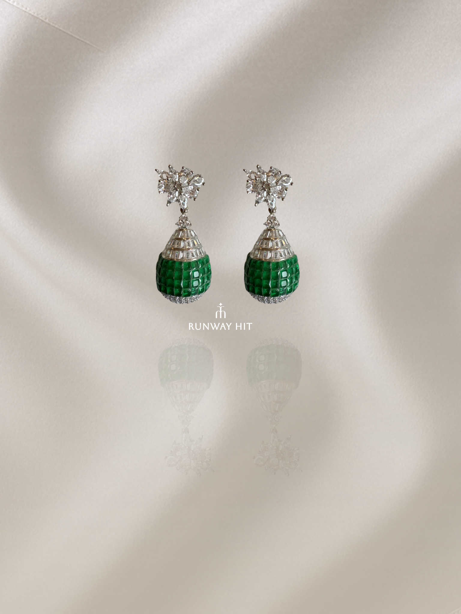Aelina Gemstone Earring (Green)