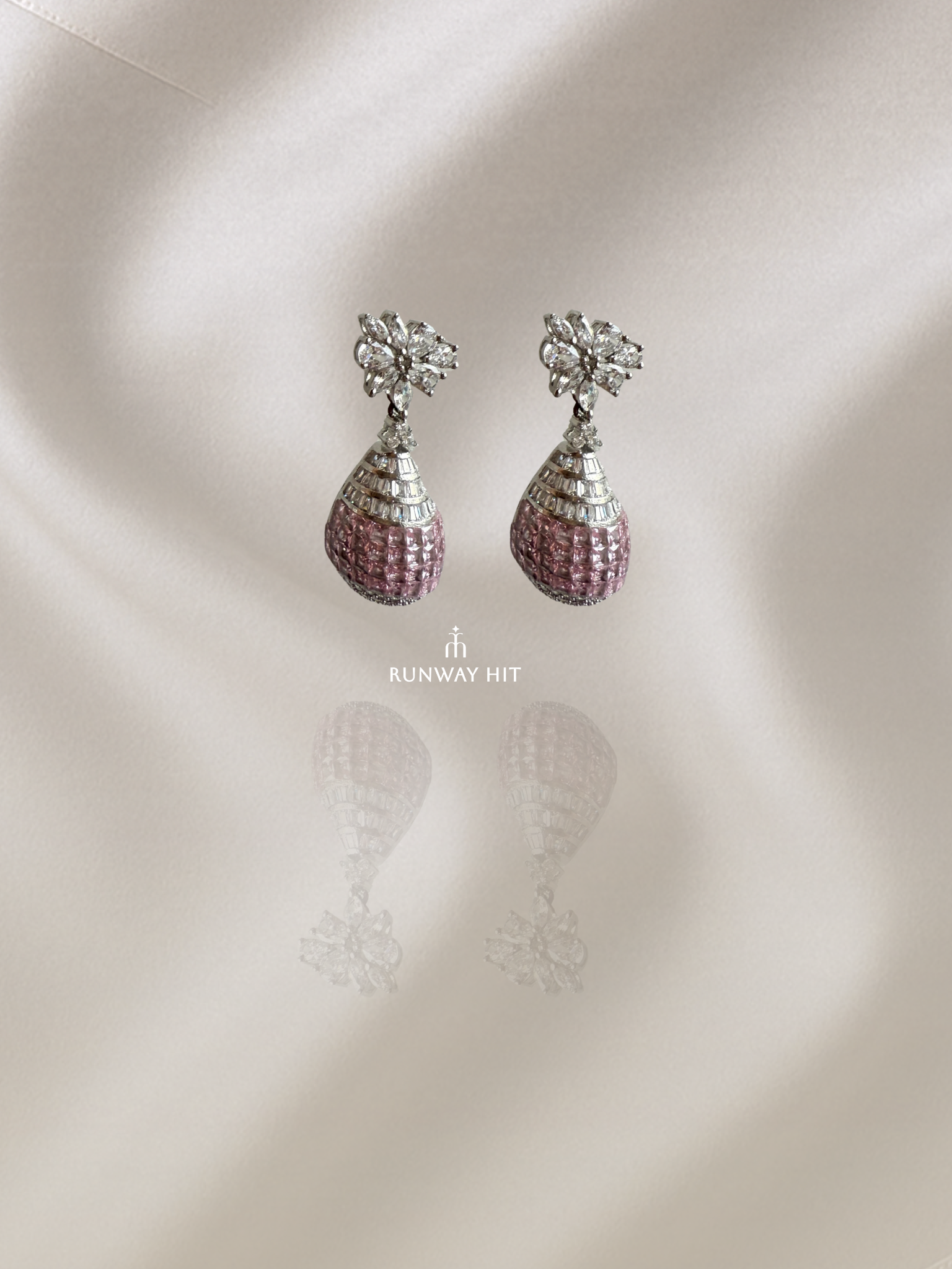 Aelina Gemstone Earring (Pink)