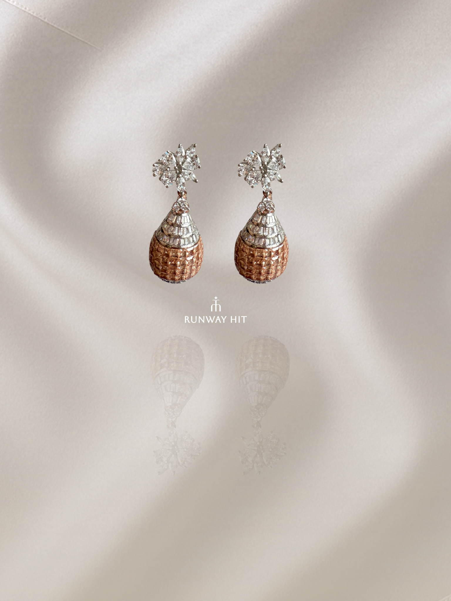 Aelina Gemstone Earring (Champagne)