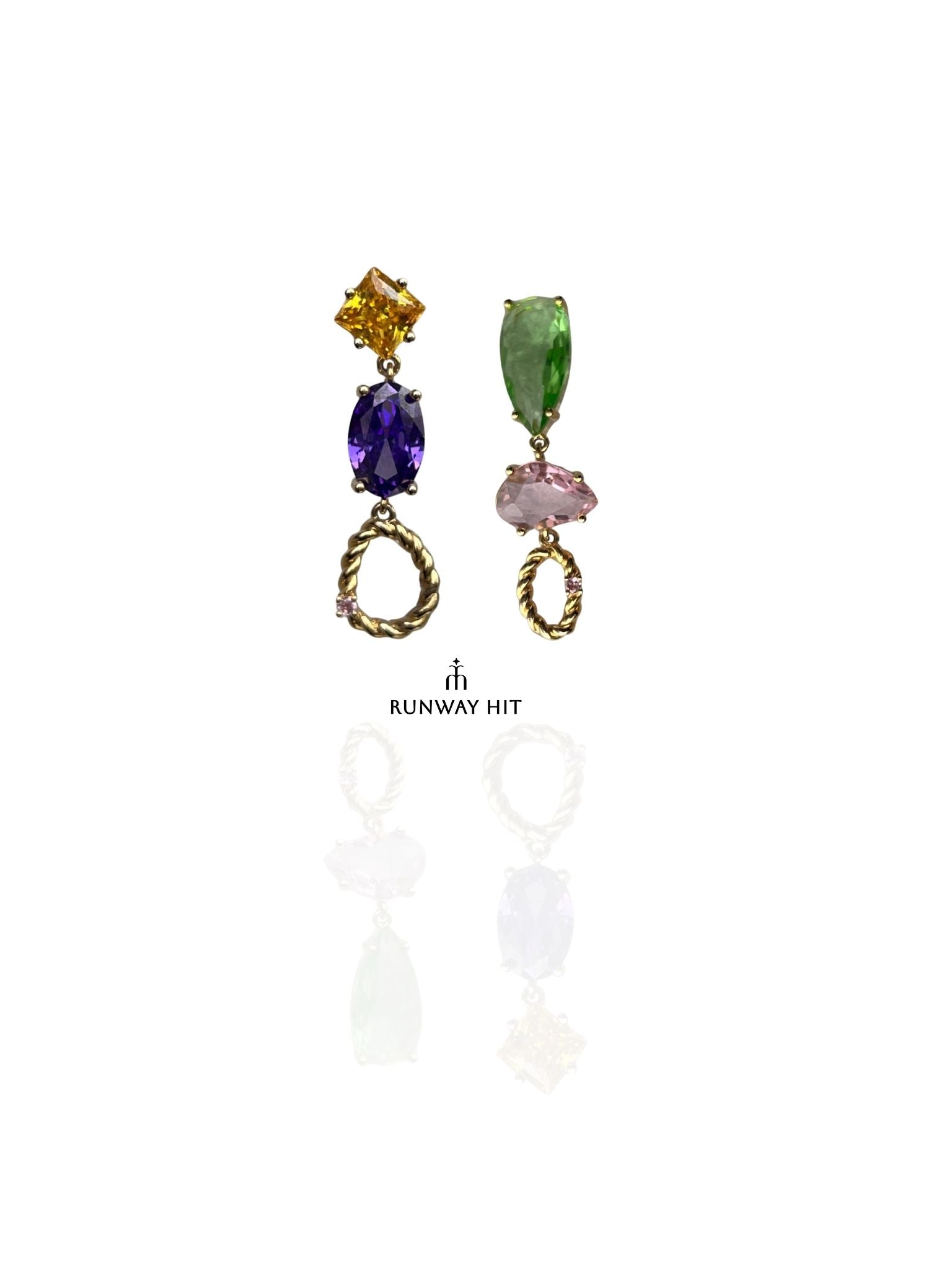 DARBY SWAROVSKI MISMATCH EARRING