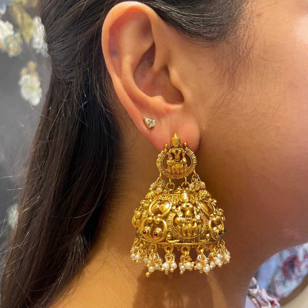 Muskan Gold Jhumka image 1