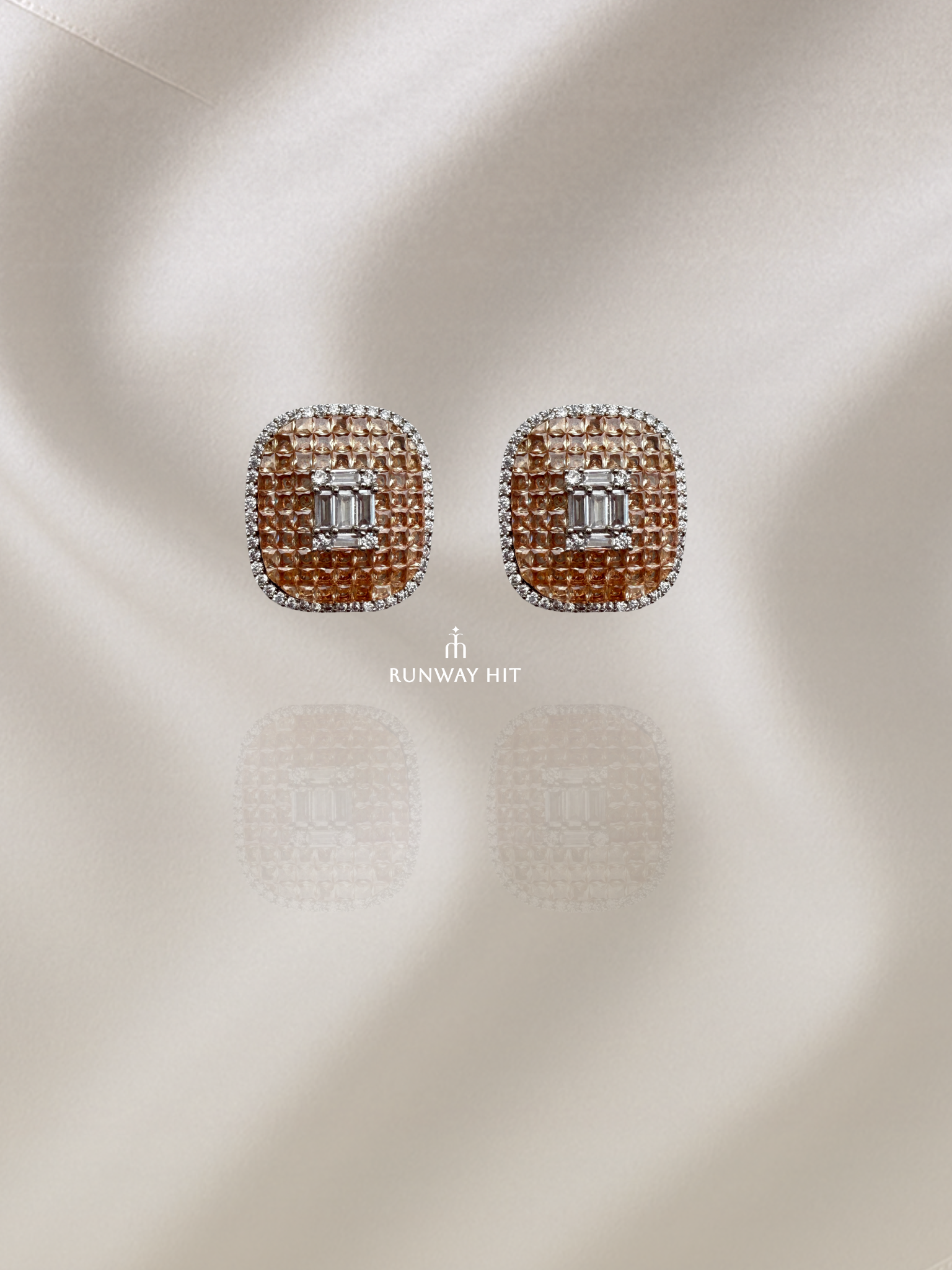 Amira Gemstone Earring (Champagne)