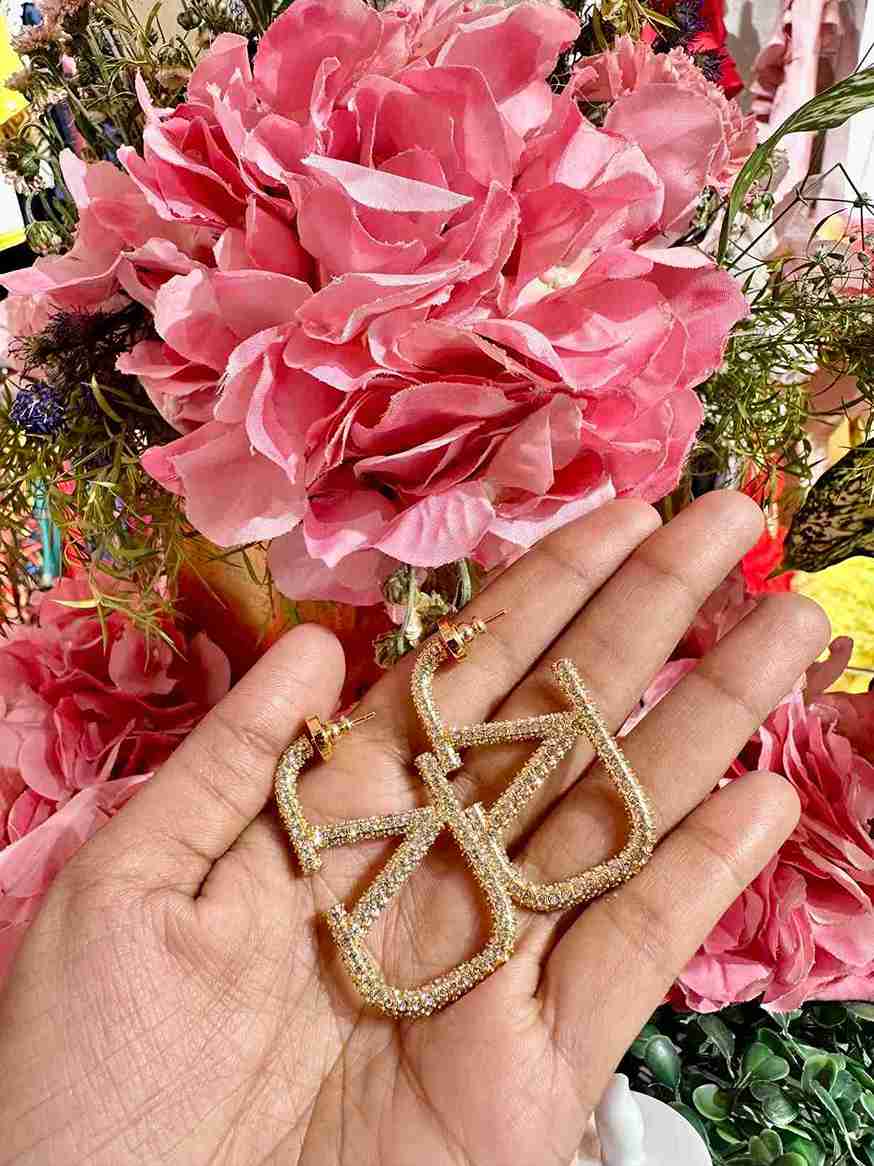 Valentino Bling Hoops image 0