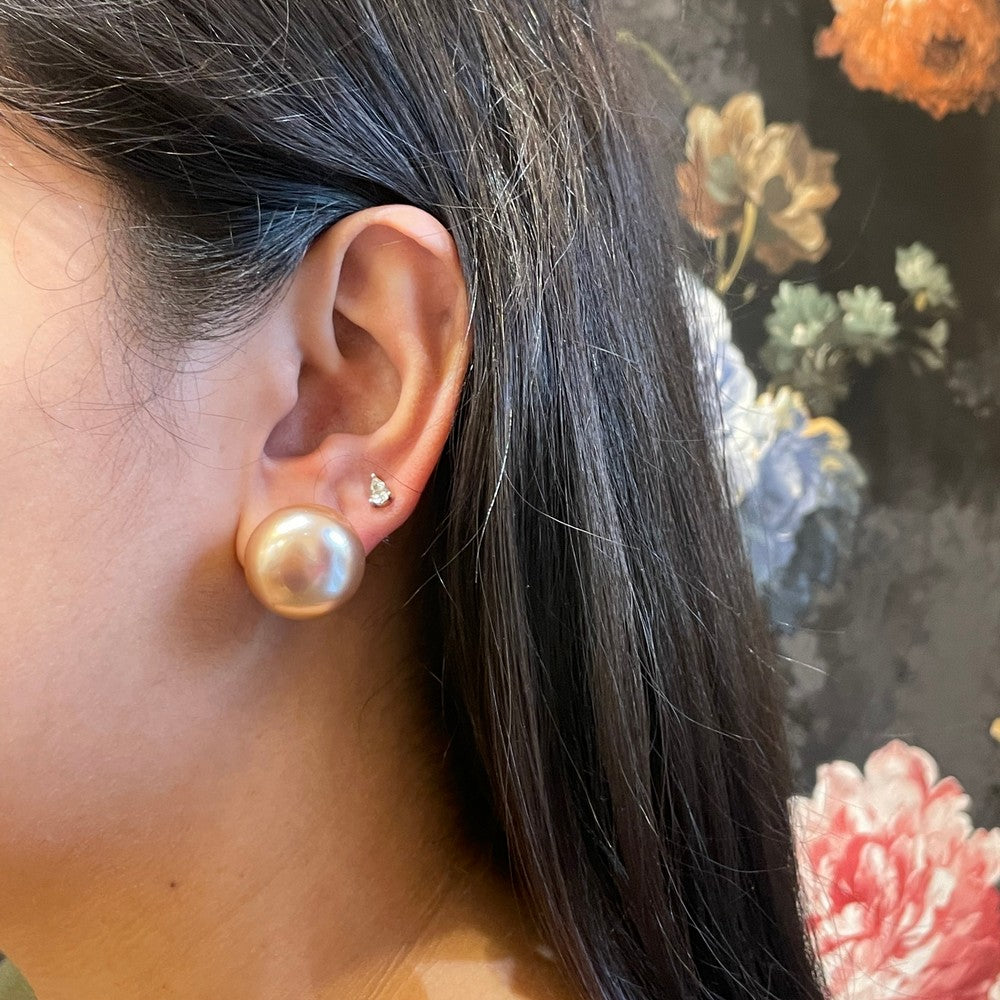 Pearl Oval 12 mm - Colour: Metalic Rose Gold image