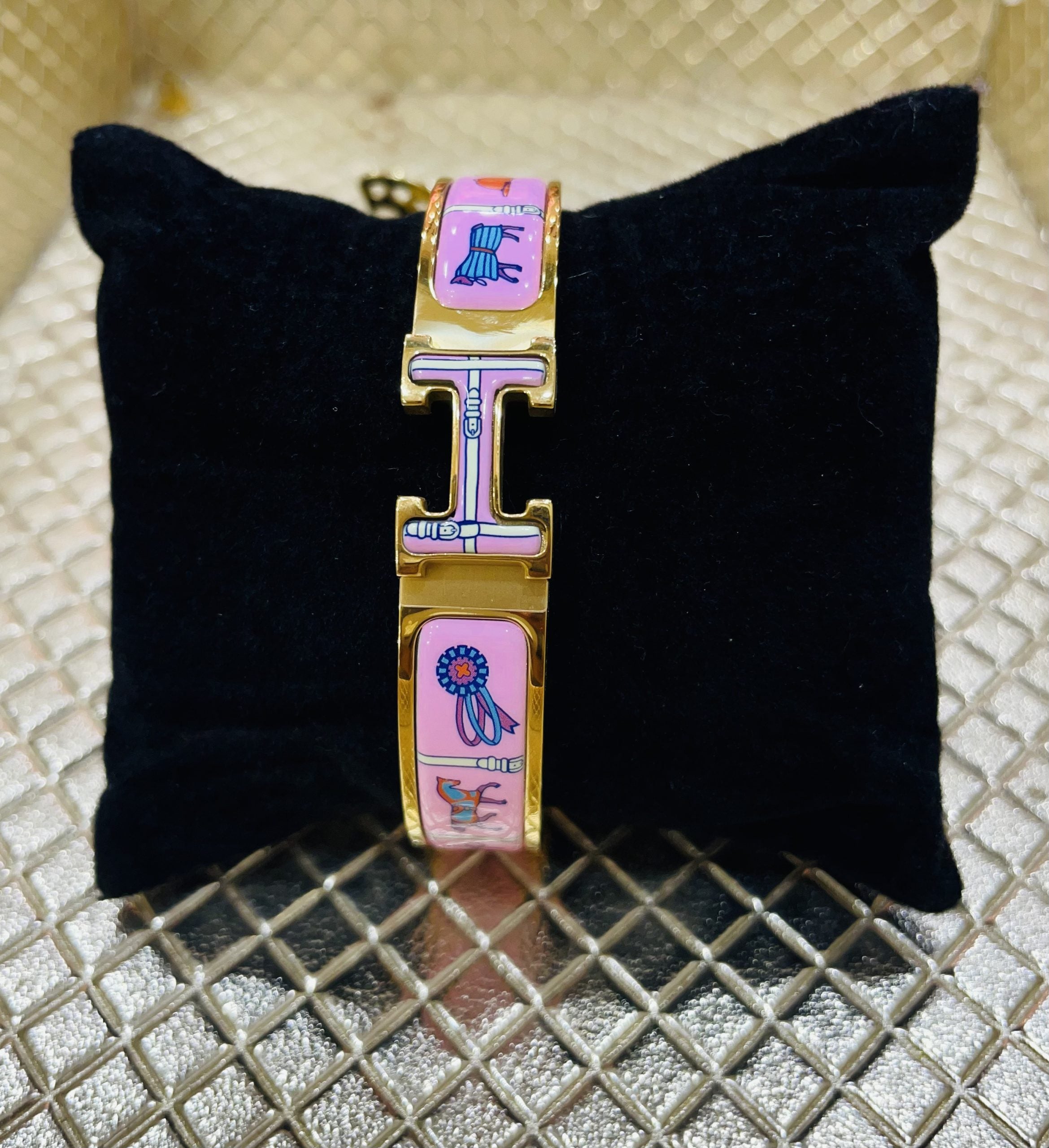 Hermes Click H Pink Bracelet image 0