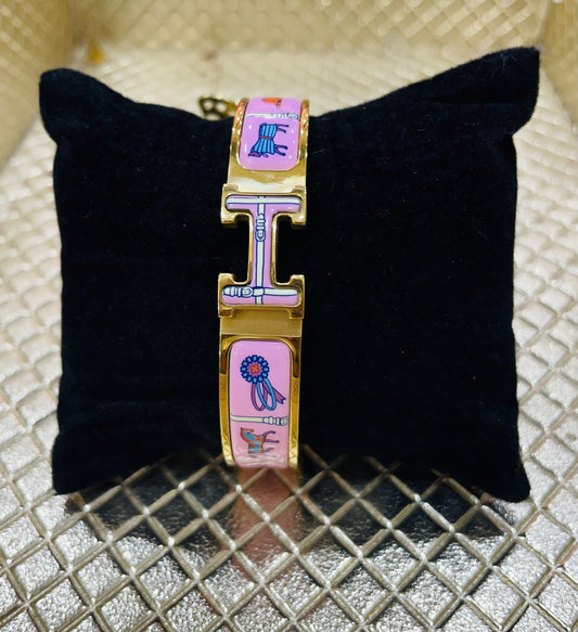 Hermes Click H Pink Bracelet image 0