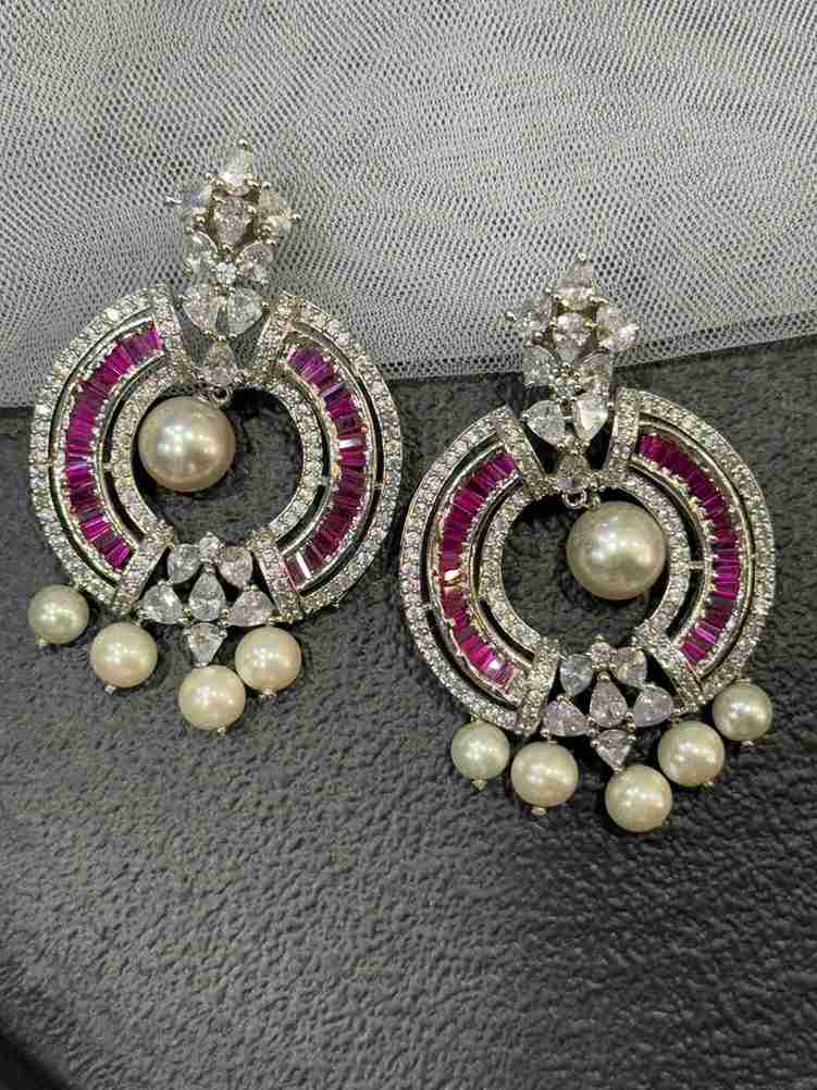 ROUND RUBY DIAMOND CHANDILIER image 0