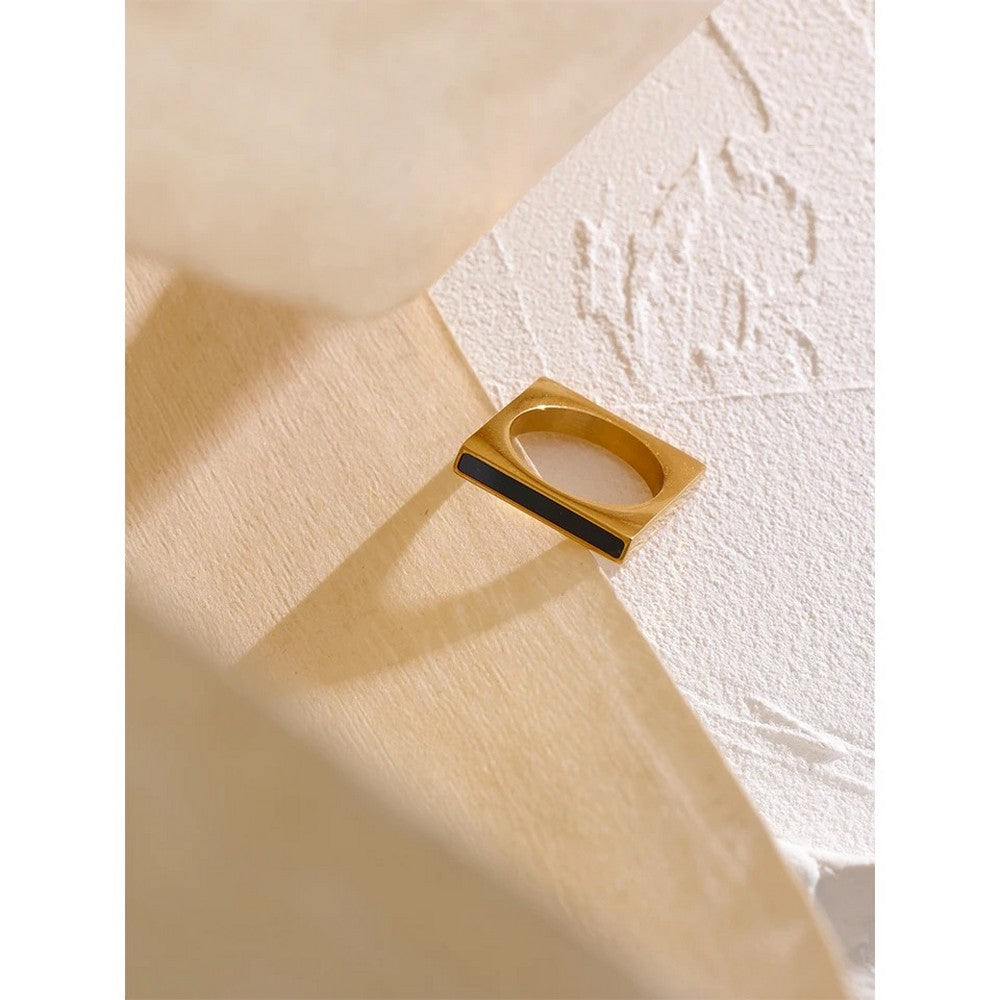 Mia Square Circle Ring image 3