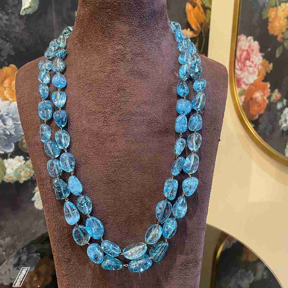 Turquoise 2 Line Mala image 0