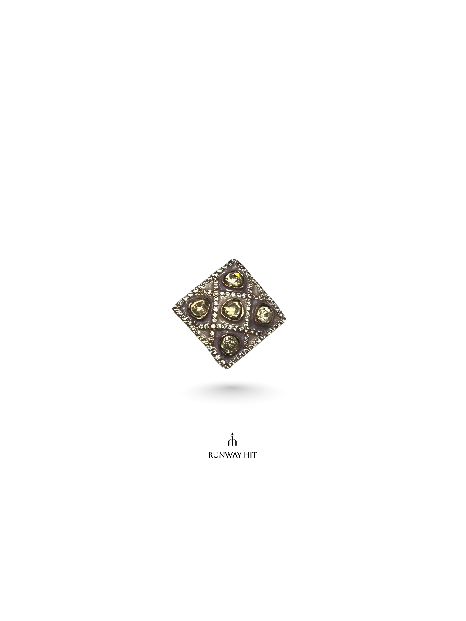 KAMYA LILAC POLKI RING