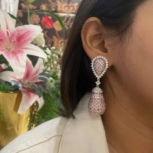 Bijou Danglers Pink American Diamond image 0