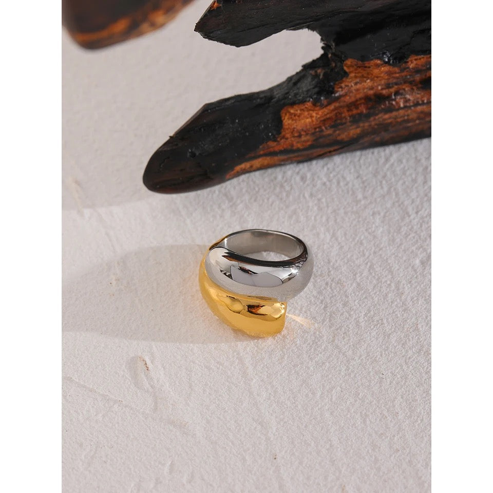 LISA GOLD WITH SILVER RING image 3
