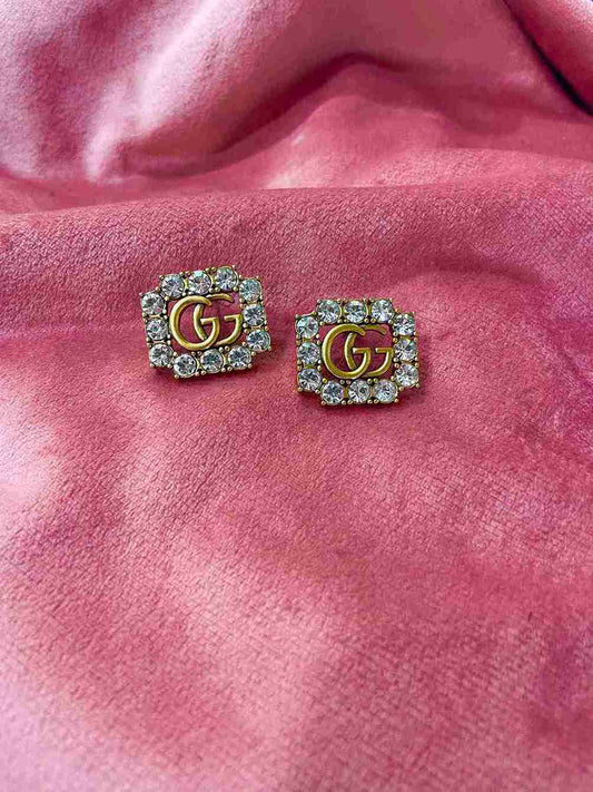 GUCCI CRYSTAL STUD image 0