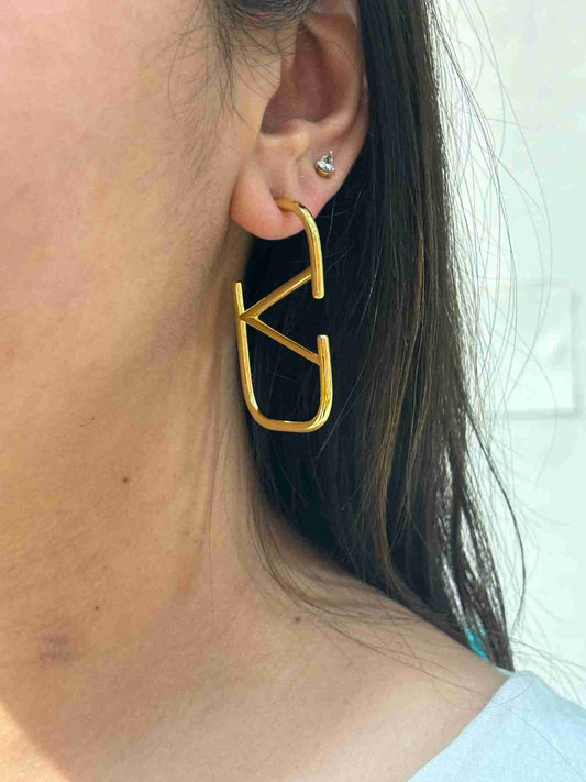 Valentino gravani gold hoops image 0