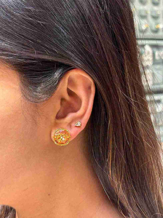 Valentino pink studs image 0