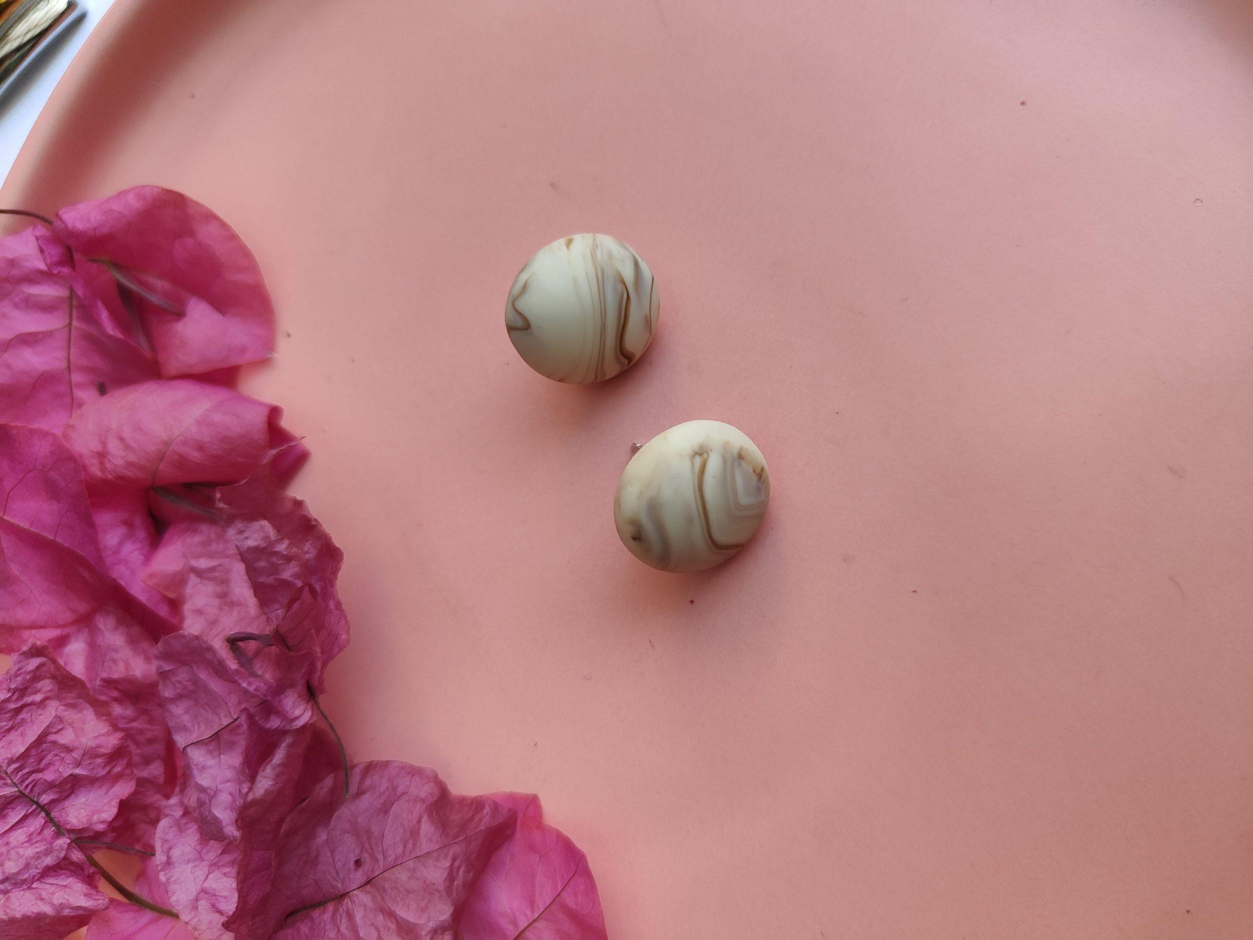 Resin Marble Studs image 0