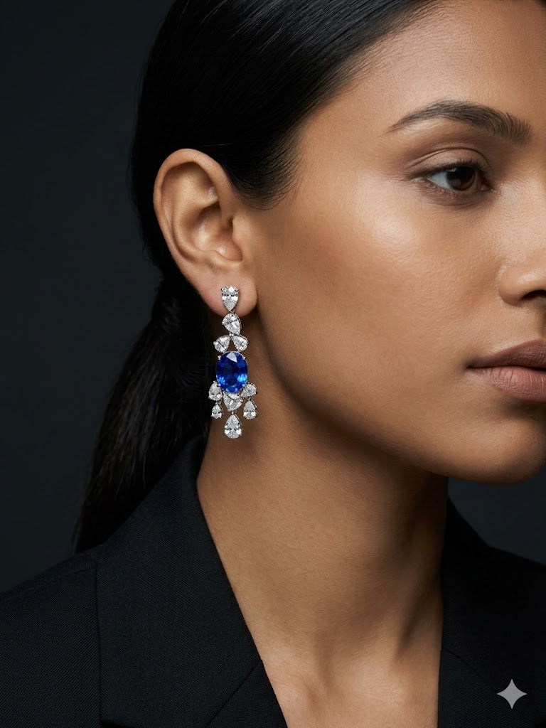 URJA GREEN DIAMOND EARRING