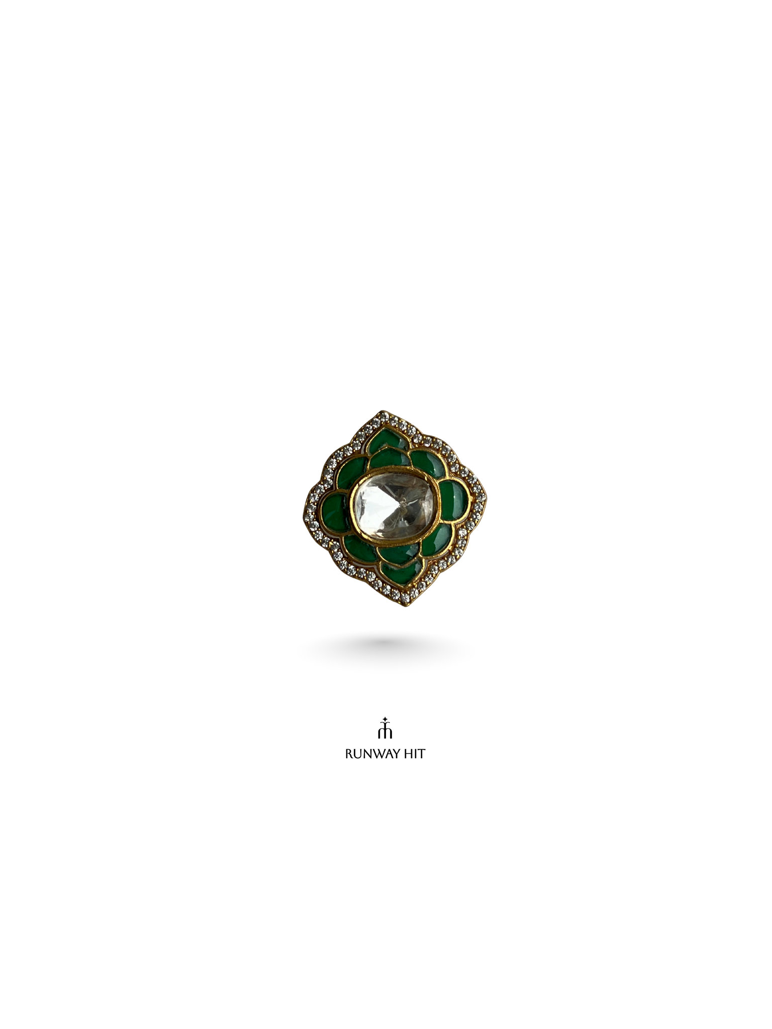 KASISH GREEN POLKI RING
