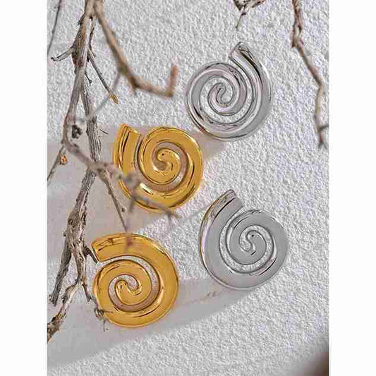 BIG ROUND Studs (gold/silver) image 0