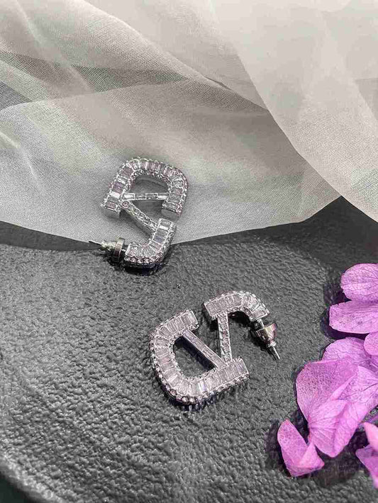 VALENTINO LILAC HOOPS image 0