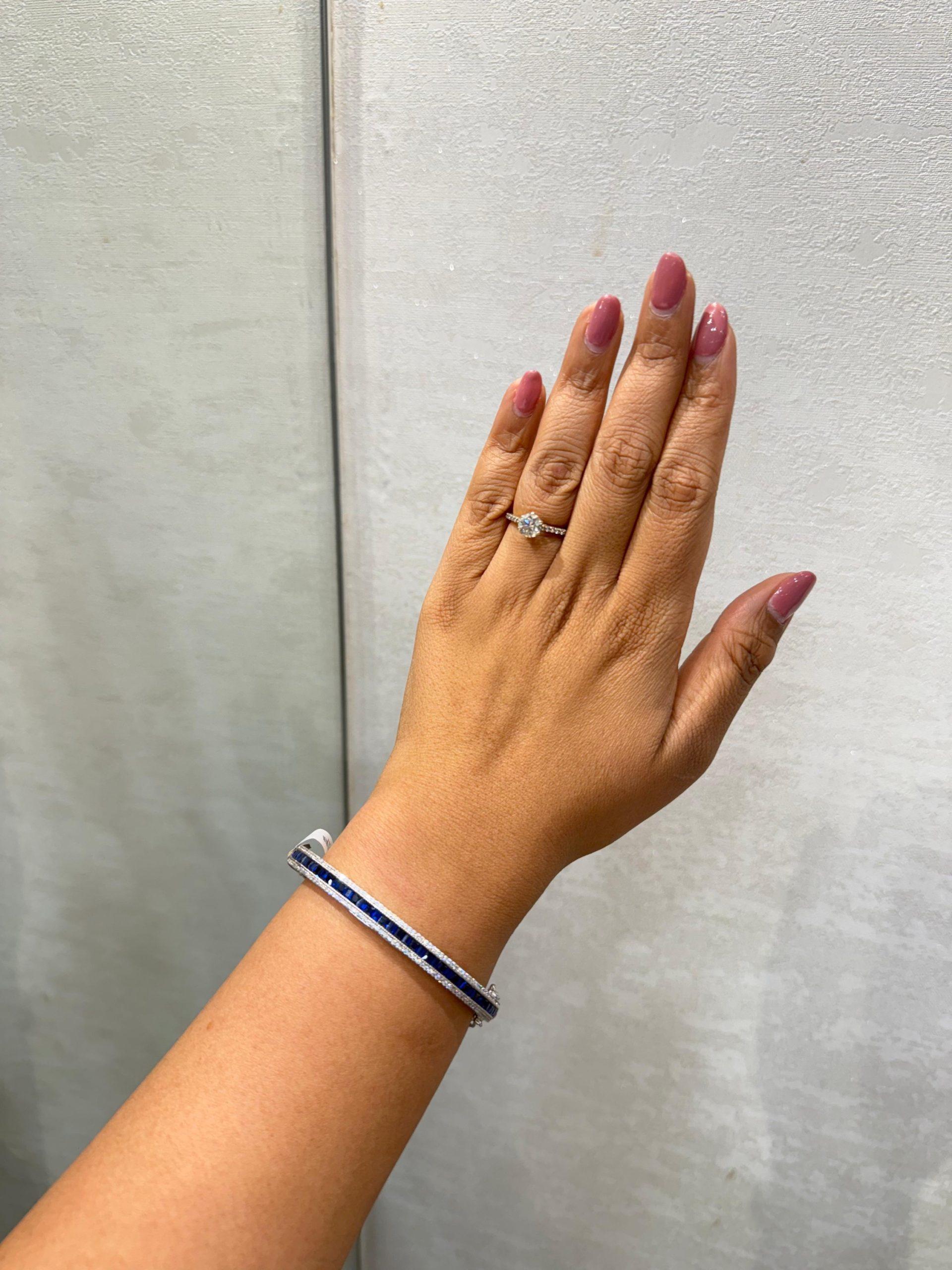 Hazel Diamond Bracelet ( Blue ) image 0