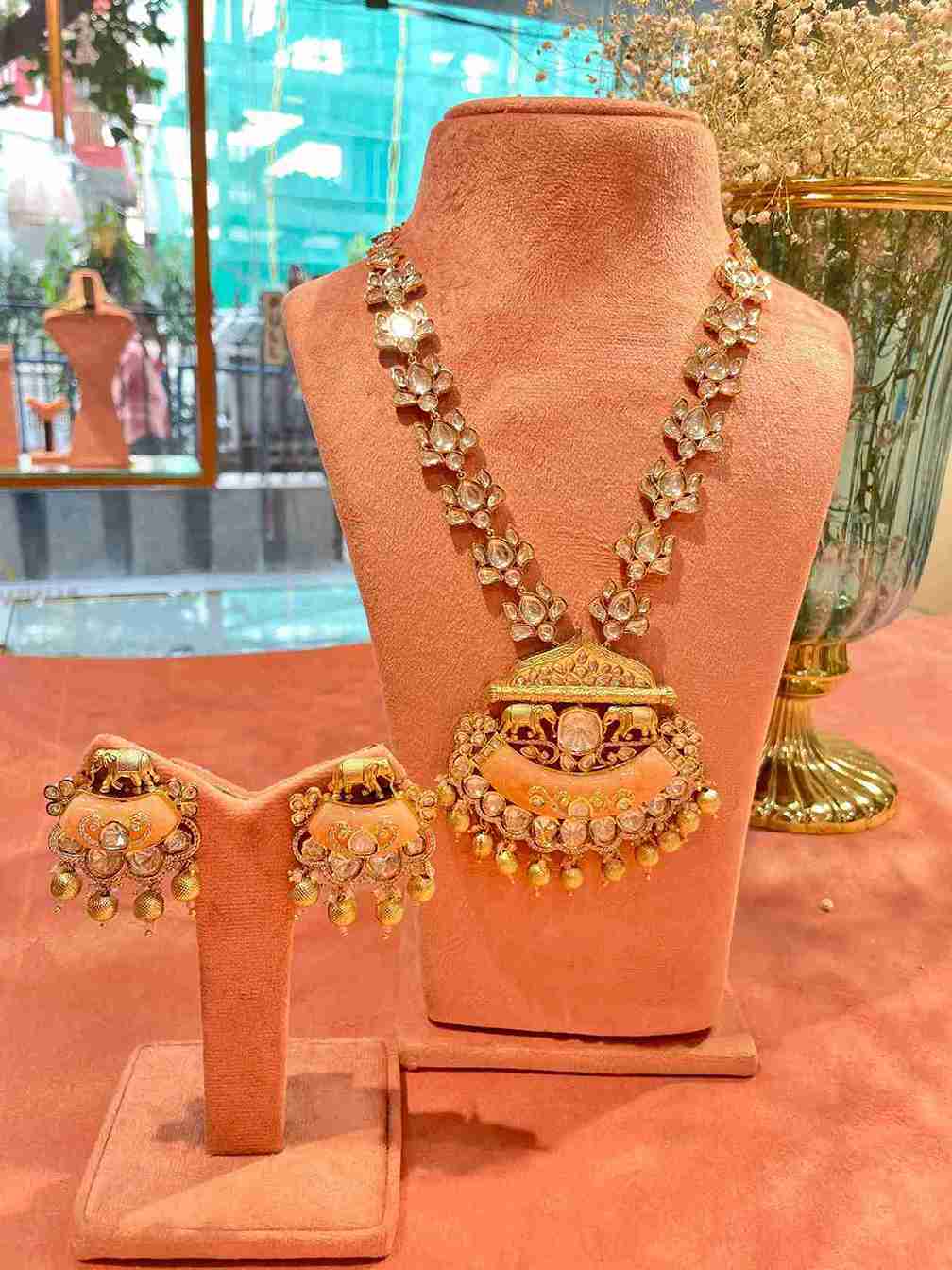 GAMINI LONG POLKI SET image 0