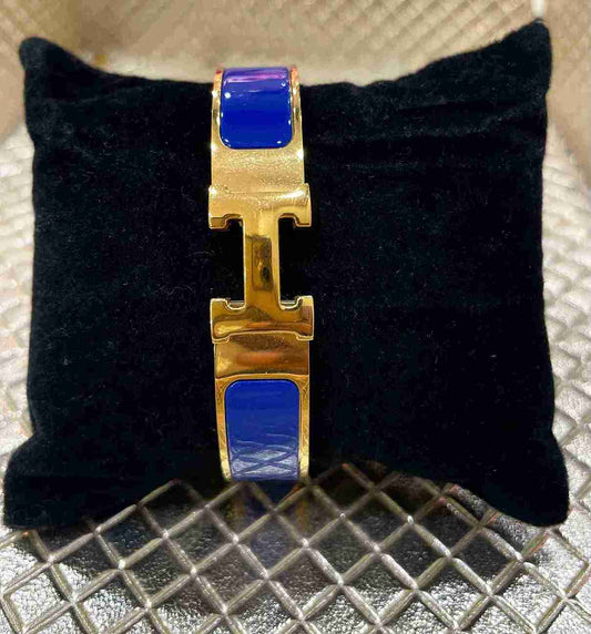 Hermes Width Night Blue Bracelet image 0