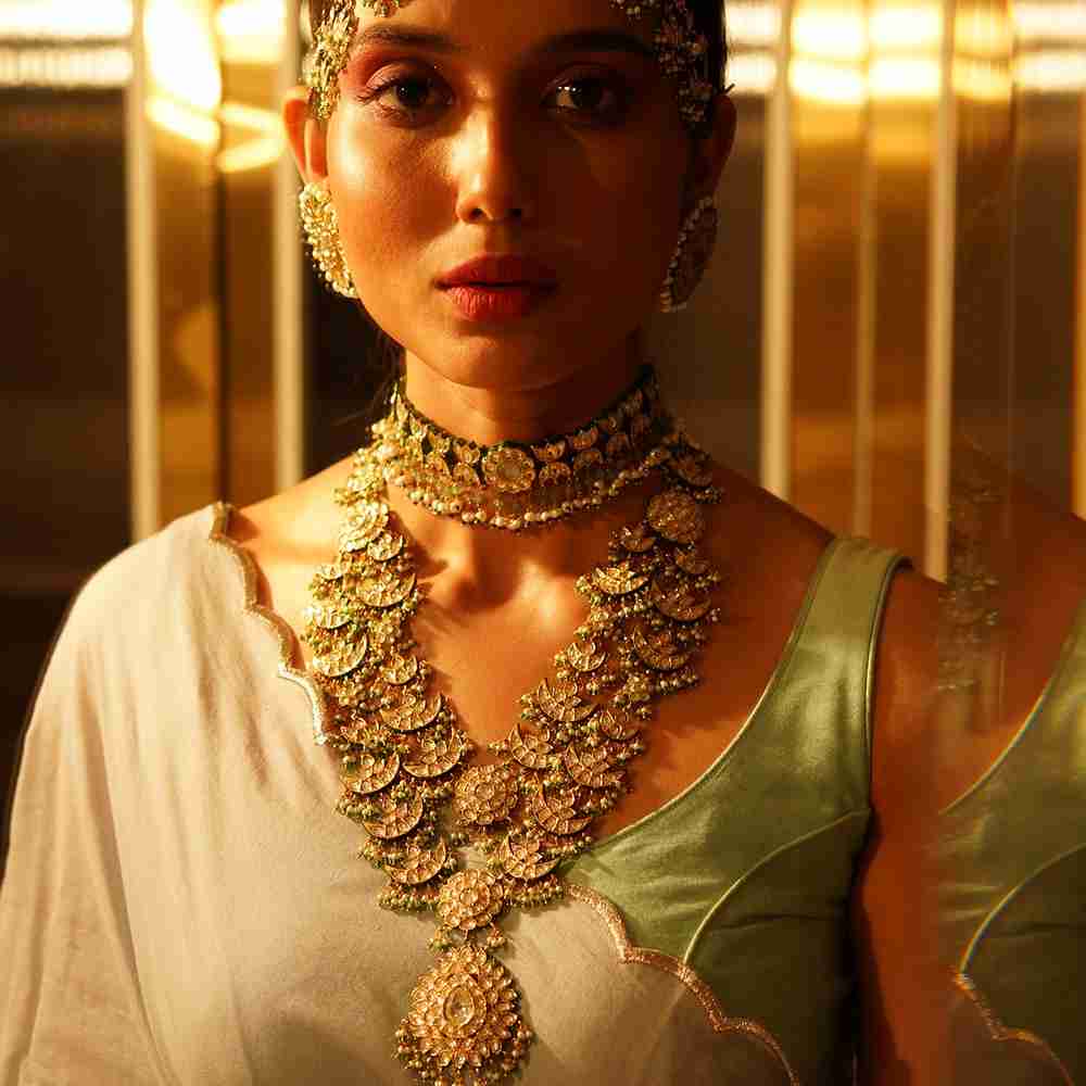 BHAVIKA 2 LAYER NECKLACE SET image 0