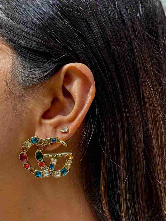 Gucci crystal studs image 0