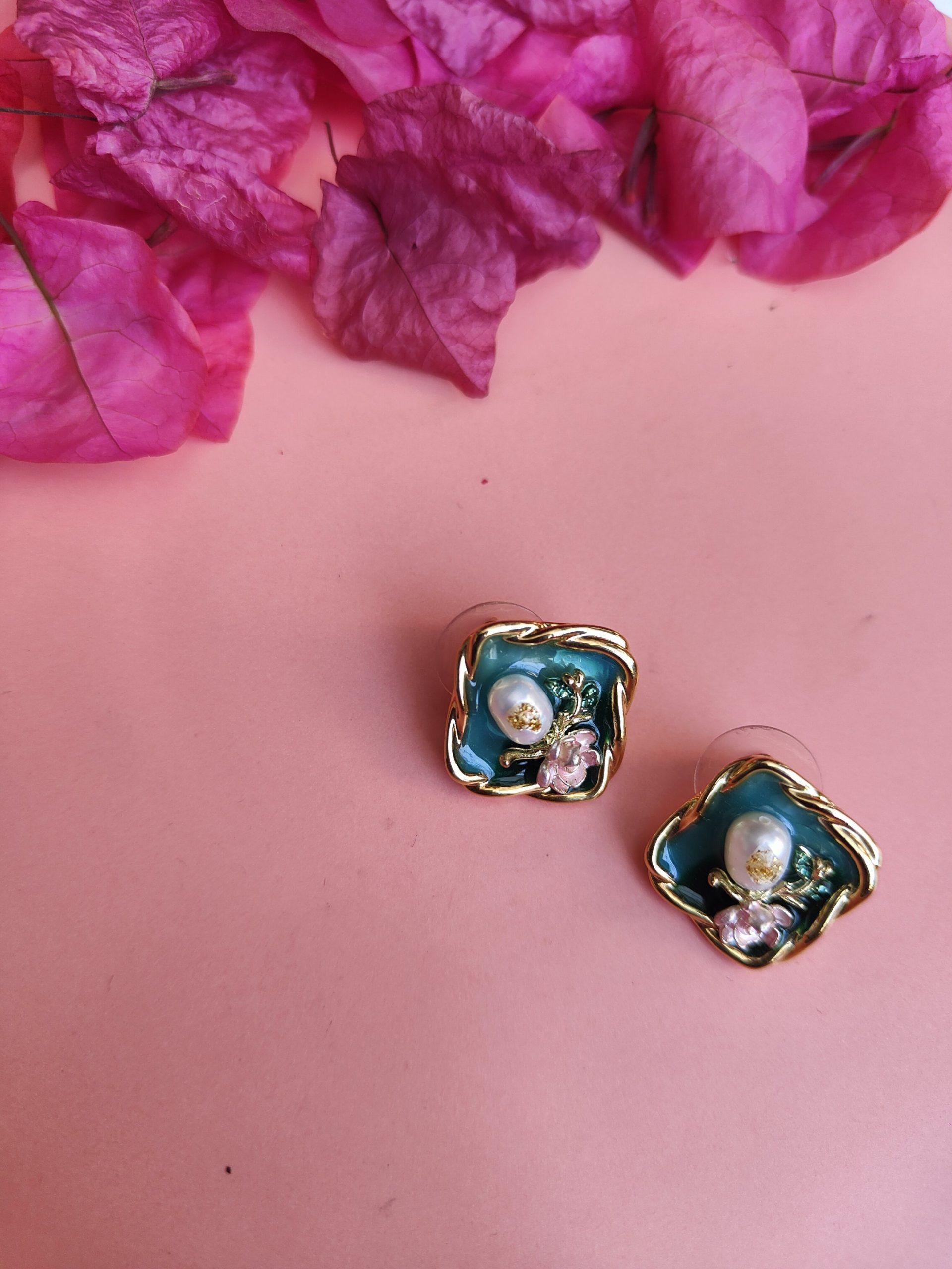 Blue Pearl Studs image 0