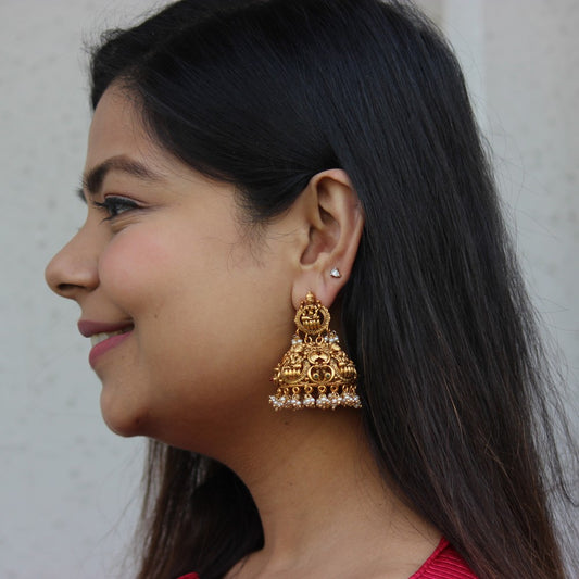 Muskan Gold Jhumka image 2