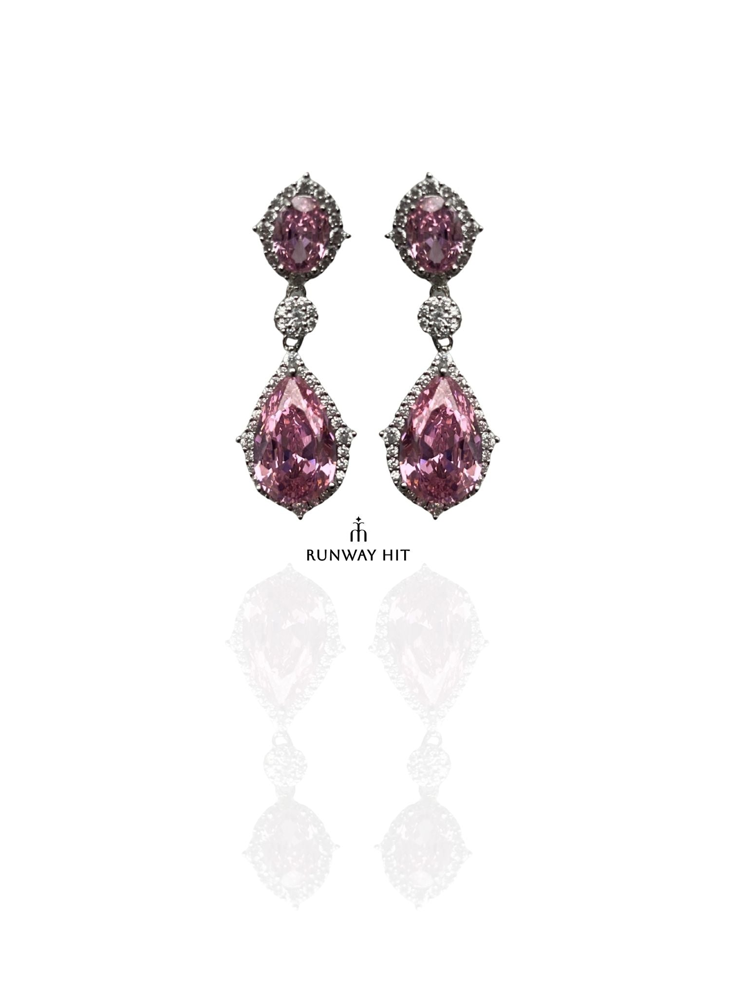 PINK 92.5 SILVER EARRING
