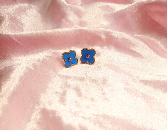 Vancleef blue studs with stone image 0