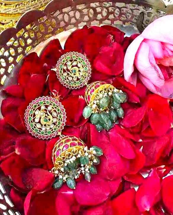 Pranshi big pure silver Jhumka image 0